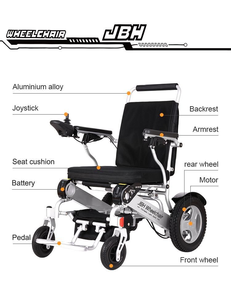 D09 Aluminum Lightweight Foldable Power Electric Wheelchair