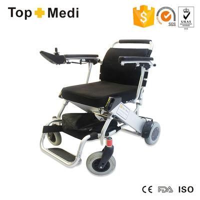 Topmedi Folding Aluminum Ultra Lightweight Power Wheelchair
