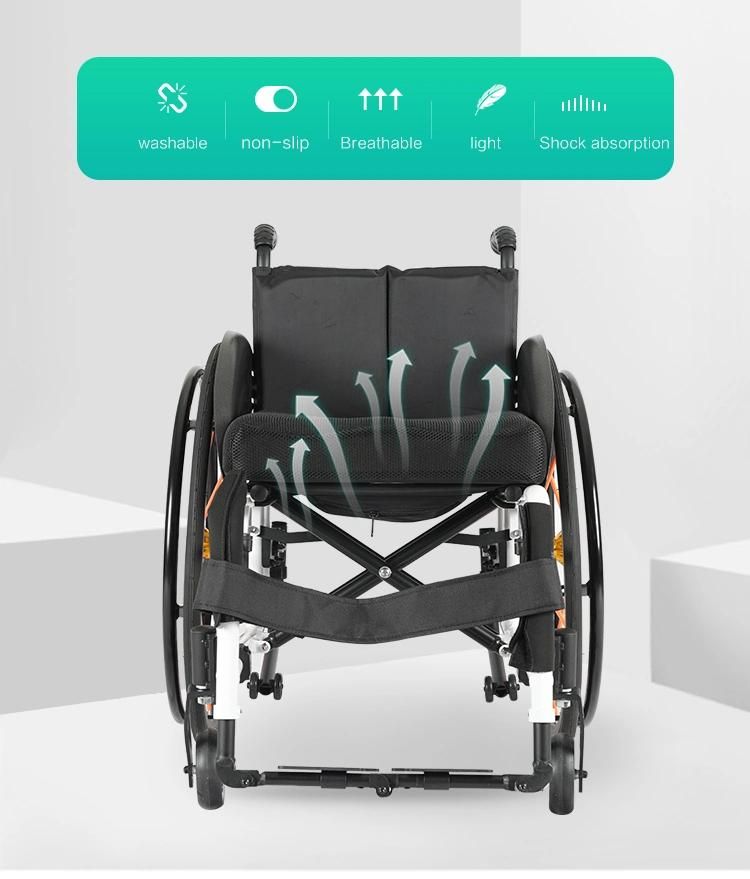 CE Certificate Approved Lightweight Sports Manual Wheelchair S002