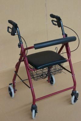 Cheap Price Electric Standard Packing Durable Steel Forearm Adjustable with Wire Basket Rollstuhl Walker Rollator