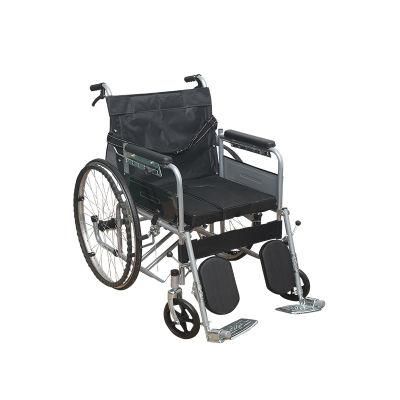 Hot Sale Elder Folding Transport Manual Commode Wheelchair