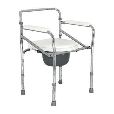 Toilet Chair Home Care Indoor Disabled Shower Wheel Chair Commode