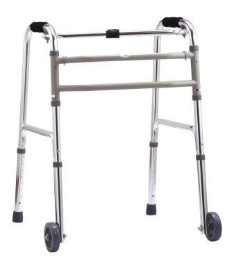 Aluminum Elderly Folding Adult Walker Folding Walker Foldable Medical Orthopedic Disabled Adjustable Height Aluminum Walking Frame Aids