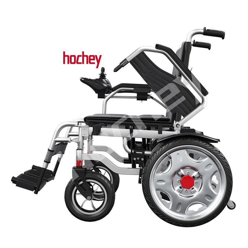 Hochey Medical Heavy Duty Aluminum Alloy Mobility Wheel Chair Battery Electric Sport Reclining Wheelchair for Adults