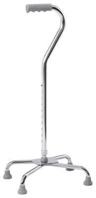 Hot Selling 4 Foot Aluminum Silver Frame Easy Carry portable Adjustable Height Walking Stick Weight Capacity 100kgs Get CE FDA ISO13485