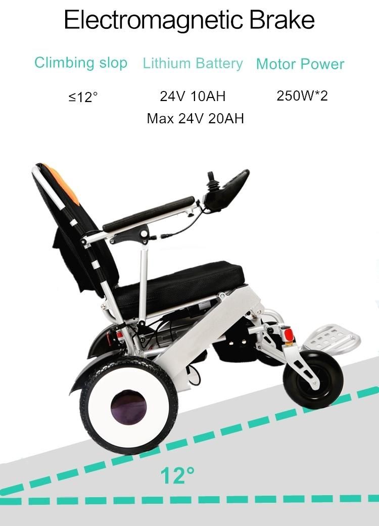 Light Weight Brushless Motor Folding Electric Wheelchair