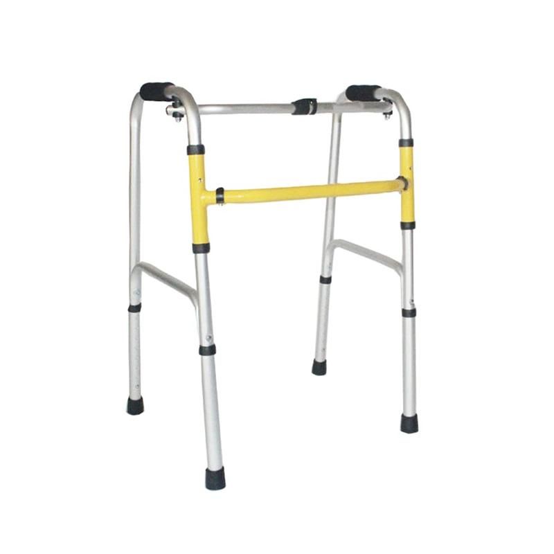 Four Leg Aluminum Frame Height Adjustable Walker for The Elderly