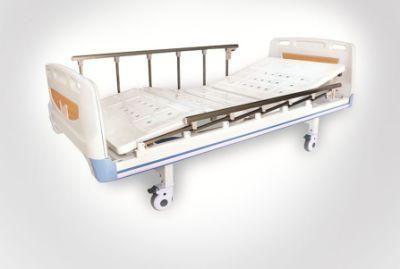 Wholesale Cheap Hospital Furniture Foldable Hand-Operated Nursing Bed Two Functions