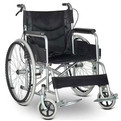 High Quality Medical Products Aluminum Folding Head Aid Manual Wheelchair for Elderly People
