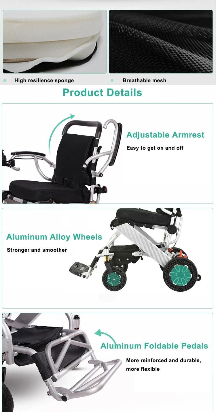 Folding Ghmed Carton China Electric Power Chairs a Stair Climbing Wheel Chair Wheelchair with UL