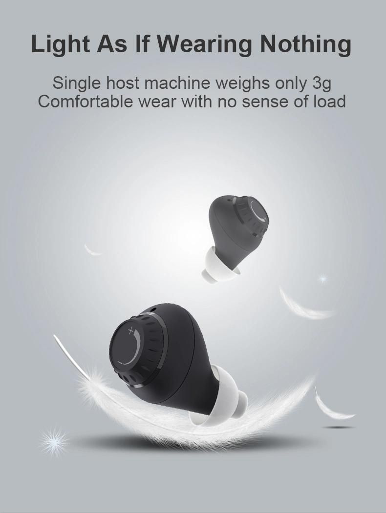 Rechargeable Hearing Aids Black&White Type