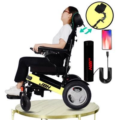 High-Back Comfortable 2-Piece Lithium Battery Electric Wheelchair for The Elderly