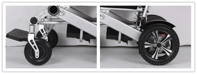 Dual-Way Foldable Power Wheelchair for Handicapped