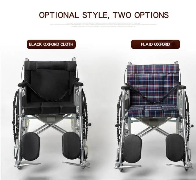 Folding Hand Push Adult Disabled Elderly Manual Portable Wheelchair for Sale Price