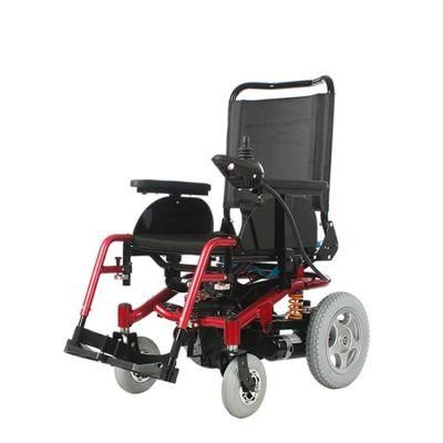 High Back, Steel Frame Reclining and Folding Backrest Electric Wheelchair