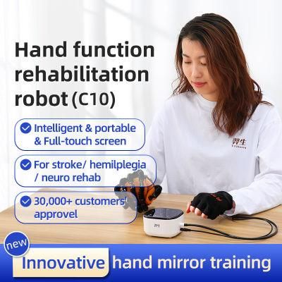 Intelligent Helping Hand Device Rehabilitation Finger Gloves Brace for Stroke Patient