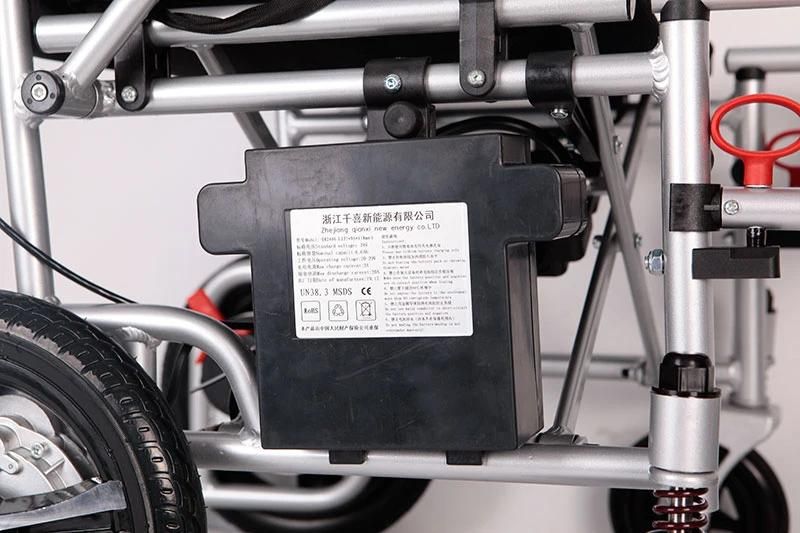 A Foldable Electric Wheelchair Equipped with LED for The Disabled and The Elderly