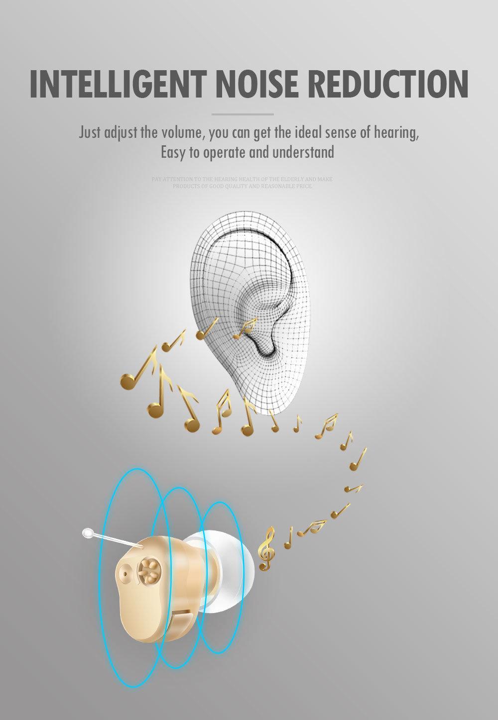 Mini in The Ear Style Invisible Wear Hearing Aid