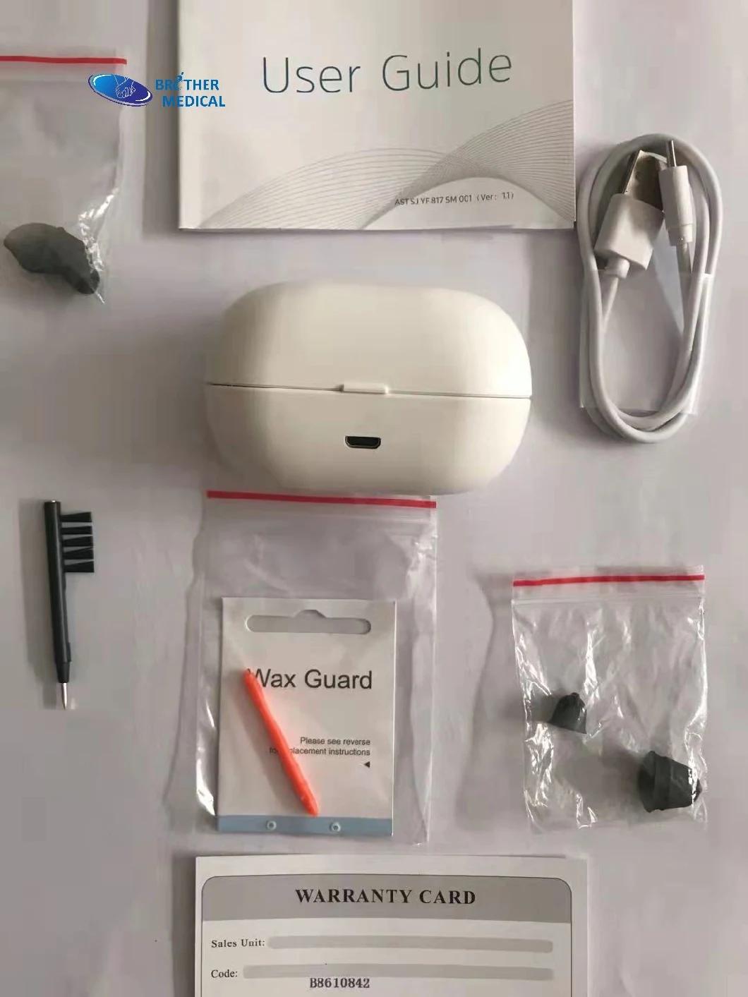 2022 Hard Hearing Aid Storage Box Case Portable Protective ABS Packaging Hearing Aids