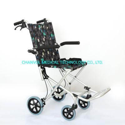Portable Light Weight Attendant Travel Transport Manual Wheelchair Foldable with Carrying Bag