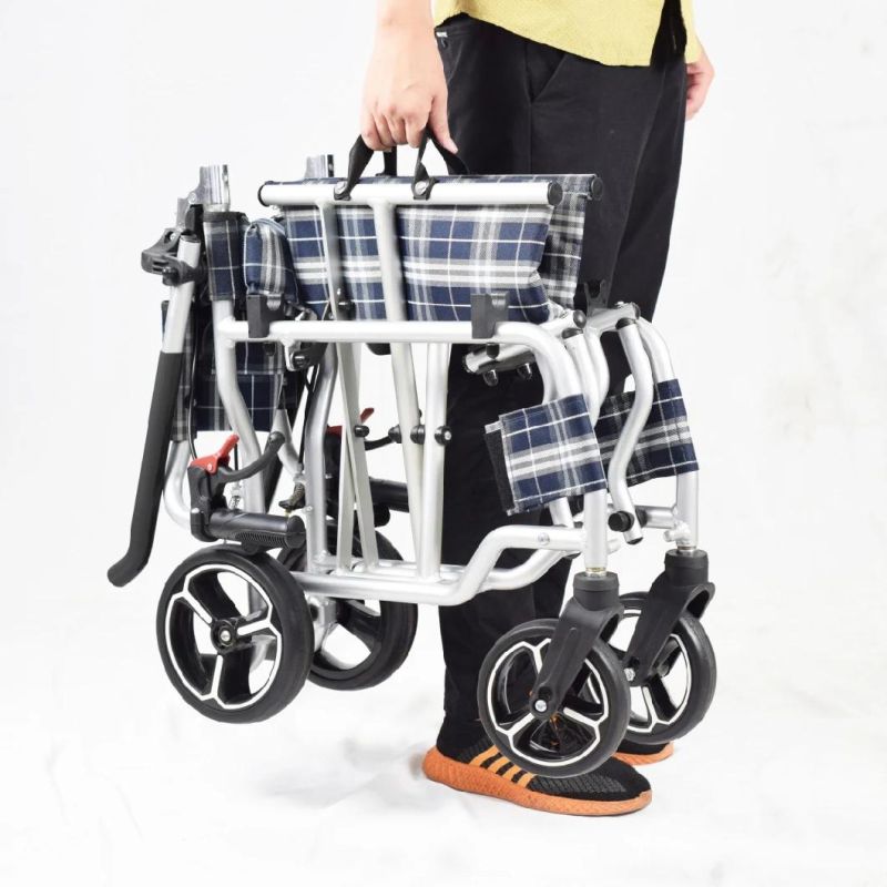 Good Quality Lightweight Folding Manual Wheelchair for Patients