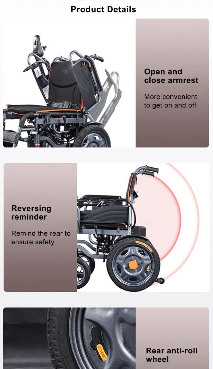 New Wheel Chairs Mobility Price Motor Detachable Leather Bariatric Scooter Electric Wheelchair with UL