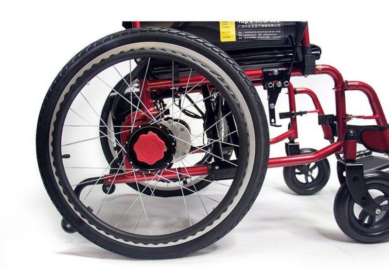 Ce Lightweight Electric Folding Power Wheelchair for Handicapped Elderly