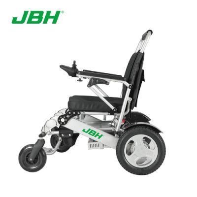 Electromagnetic Light Weight Brake Aluminum Alloy Electric Folding Power Electric Wheelchair for Travel