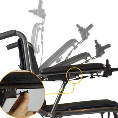 Manufacturer Factory Supplying Lightweight Folding Electric Wheelchair