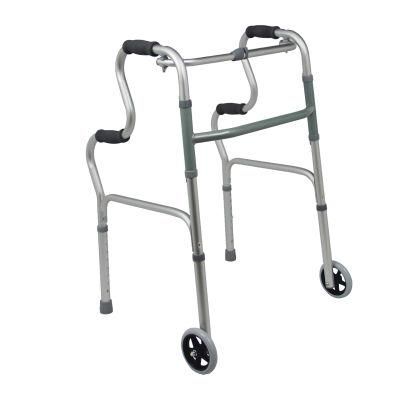 Medical Walking Aid Equipment Orthopedic Walker with Four Wheels
