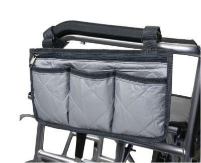 Waterproof Black Walker Storage Pouches for Wheelchair Armrest Accessories Side Bag