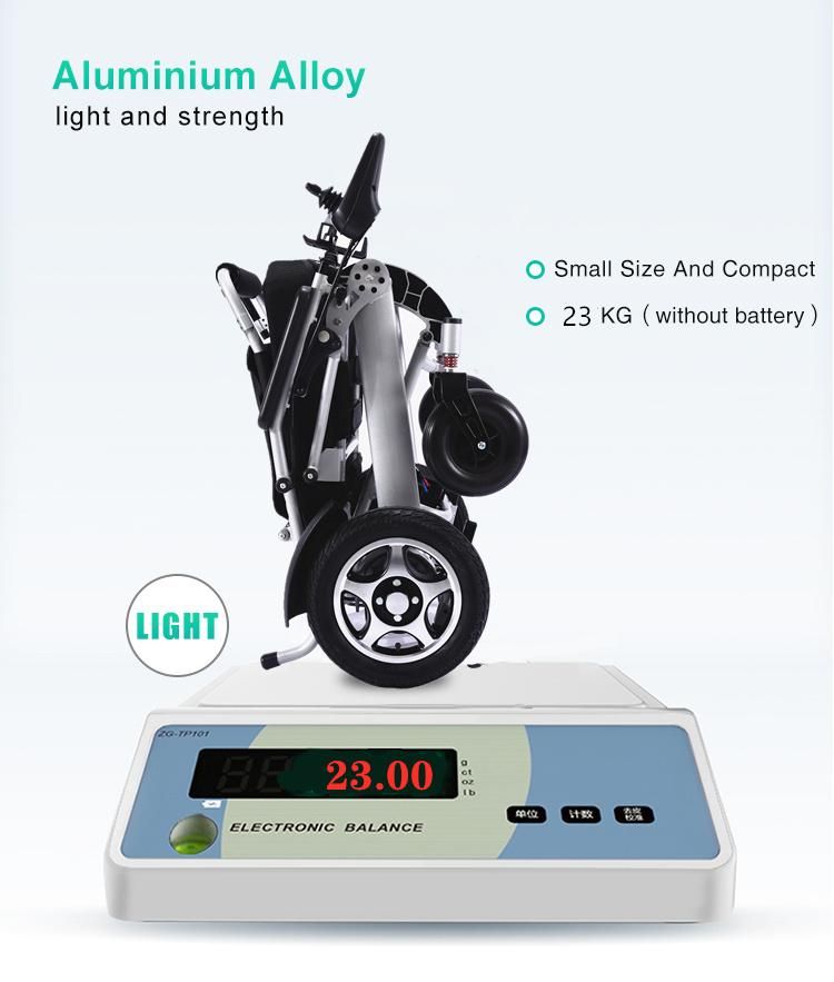 Lightweight Folding Power Wheelchair with Lithium Battery