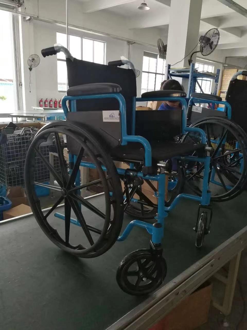 Foldable Quick Release Rear Wheel Anti-Turning Wheelchair