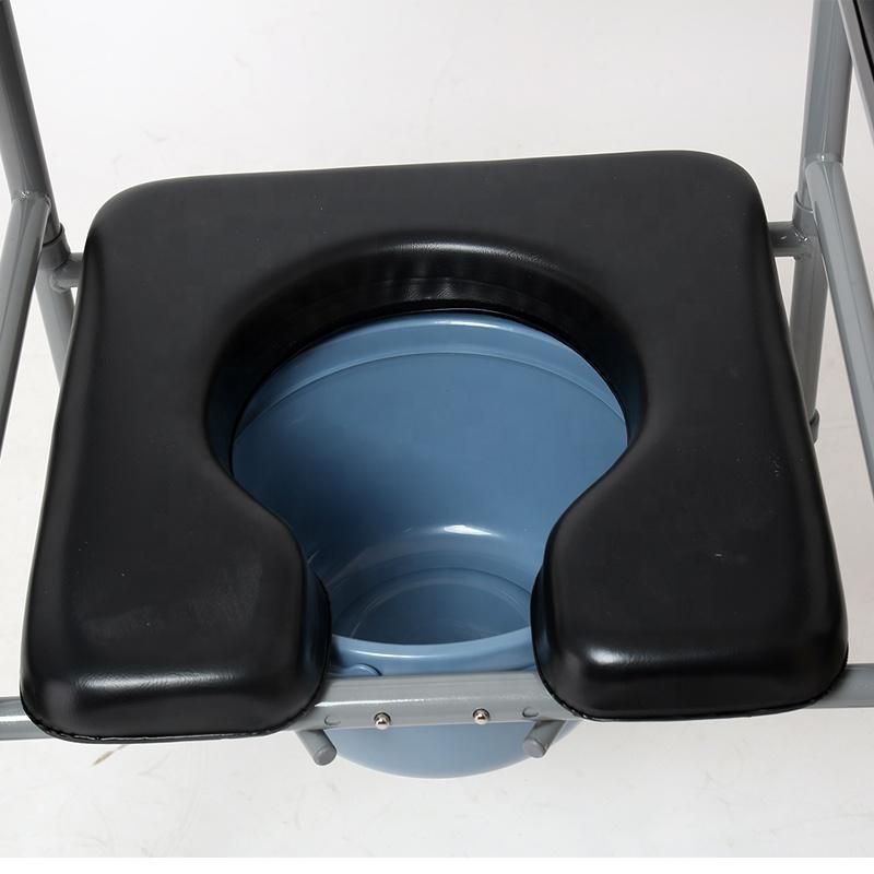 Width Adjustable Commode Chair/High Carbon Steel Extra Wide Commode