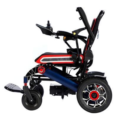 Aluminum Alloy Scooter 16ah Outdoor Collapsible Electric Wheelchair with Brushless 500W and 12ah Lithium Battery and Electric Folding