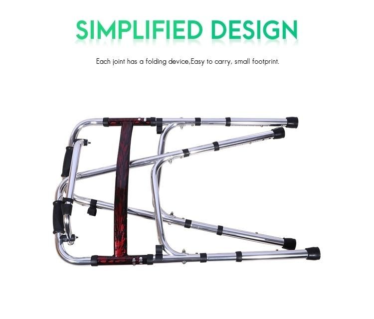 Hot Selling Aluminium Mobility Walking Aids Foldable Frame