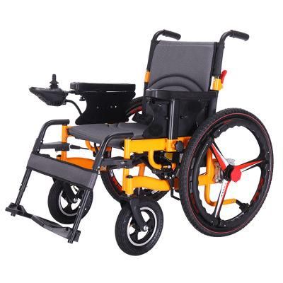 Battery Charger Dual Motor Foldable Car Trunk Electric Wheelchair for Disabled People