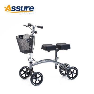 Shopping Aluminium Alloy Manual Transport Wheelchair Rollator Supplier