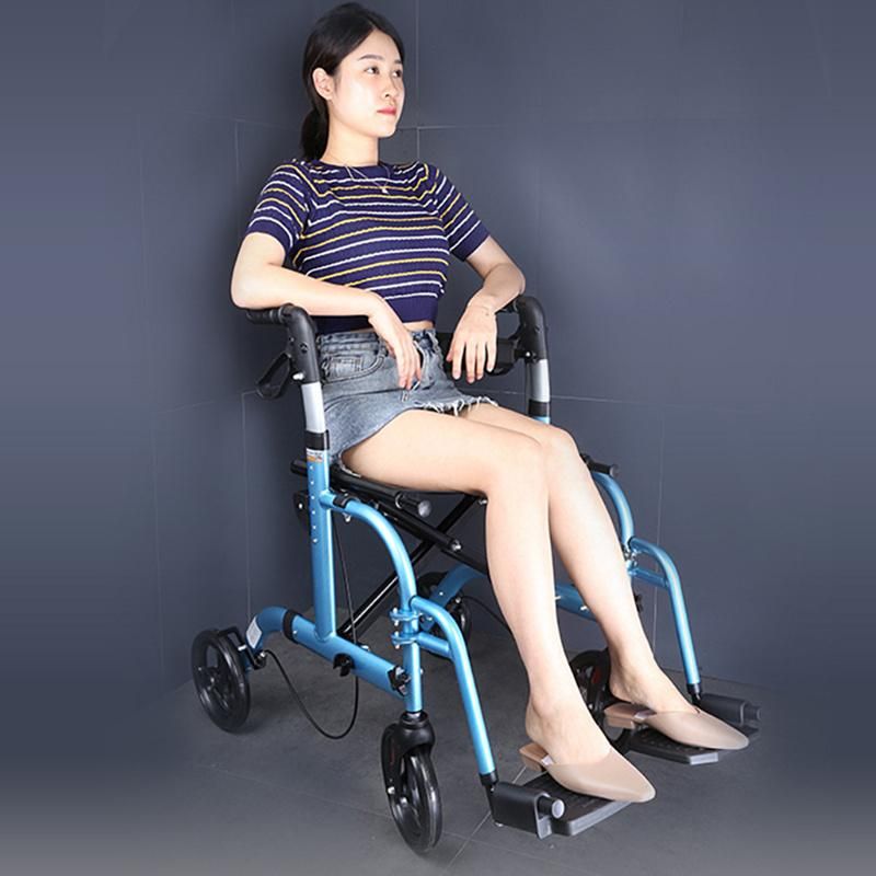 Multipurpose Wheelchairs Walker Shopping Carts Aluminum Alloy Walking Aid for The Elderly