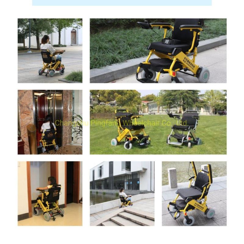 aluminum Alloy Electromagnetic Brake Foldable Wheelchair Model Dyn30A Ce, ISO13485