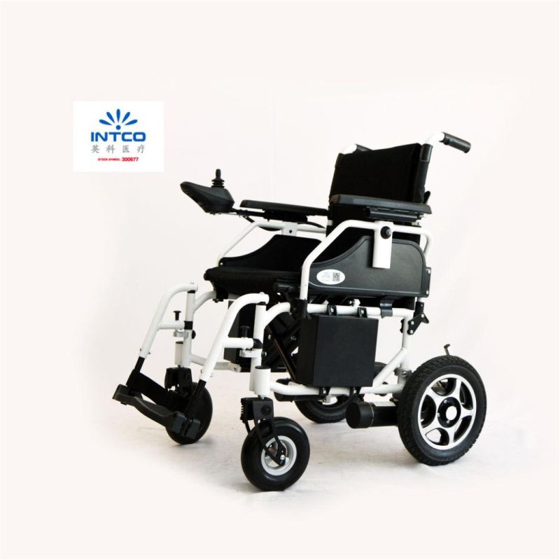 Aluminum Easy Folding Electric Wheelchair with Two Batteries
