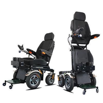Stand up and Down Power Standing Wheelchair for The Handicapped with CE