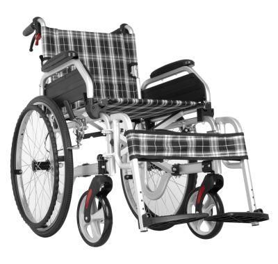 Folding Aluminum Wheelchair for Medical Rehabilitation Products