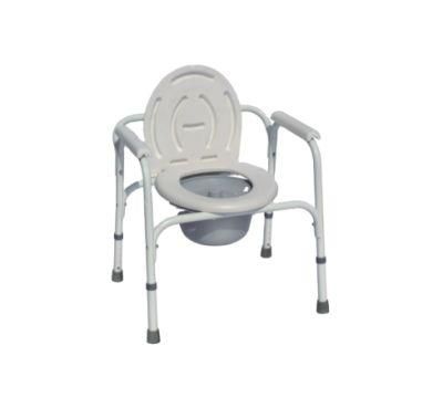 Steel Commode Chair Adjustable Potty Chair Toilet for Elderly