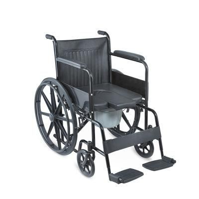 Topmedi Economical U Shape Steel Commode Chair
