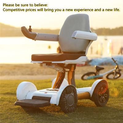 Silla De Ruedas Electrica Automatically Folding 4 Wheel Electric Mobility Scooter for Disabled