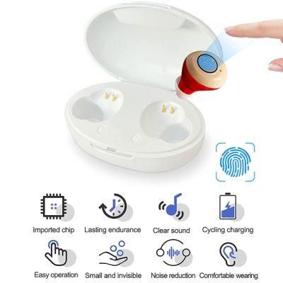 Bte Resistant Powderful Battery Ditigal Mini Invisible Wireless Digital Hearing Aid