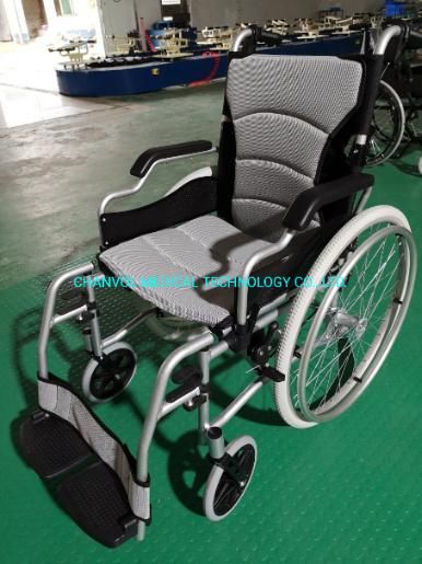 Aluminium Light Weight Travel Transport Manual Wheelchair Foldable