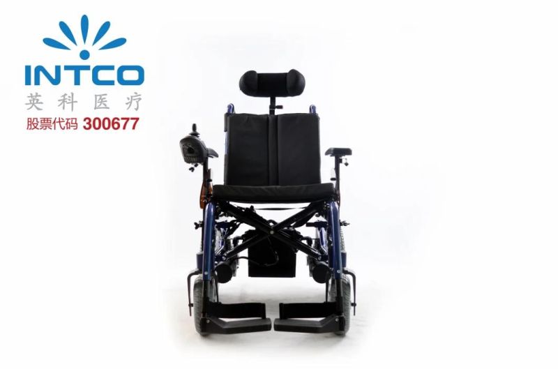 Medical Product Aluminum Foldable/Reclining Multifunction Power Wheelchair with Headrest