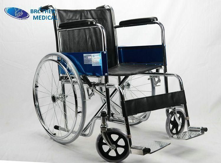 China Best OEM/ODM Medical Wheelchair Manufacturer 809 Chrome Cheapest Wheelchair